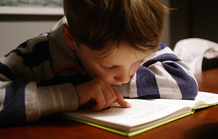 Boy with book